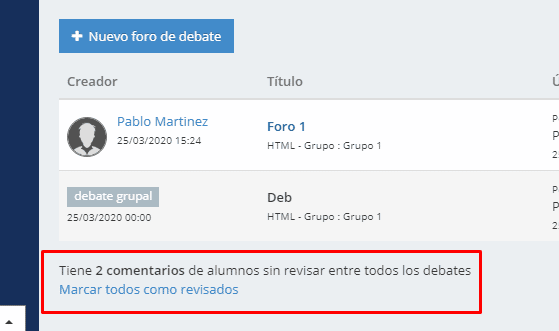 Foro de Debate