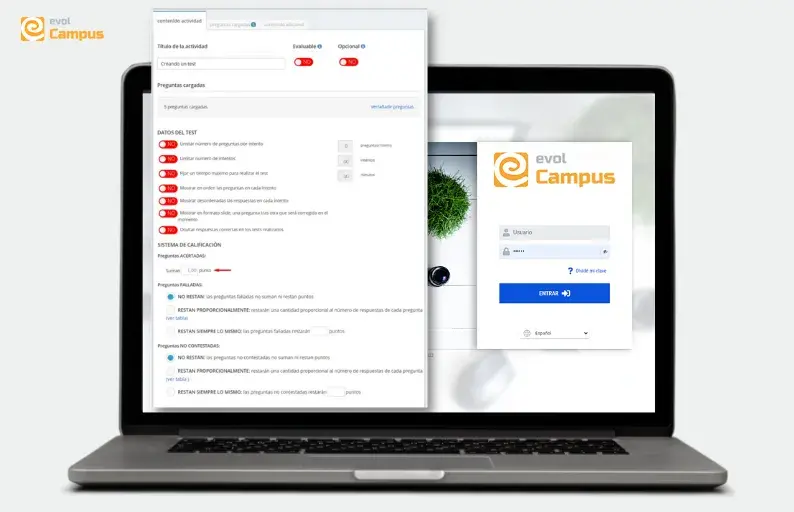Cambio en el sistema de calificación de los test _ Actualizaciones evolCampus