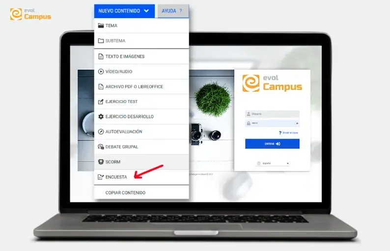 Encuesta como nuevo tipo de actividad