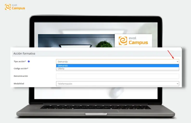 Formación subvencionada de oferta, una de las actualizaciones evolCampus