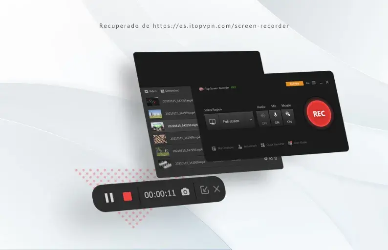 iTop Screen Recorder para grabar clases online