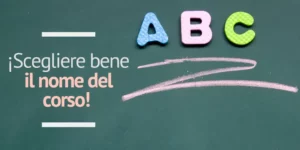 titolo attraente per i corsi online