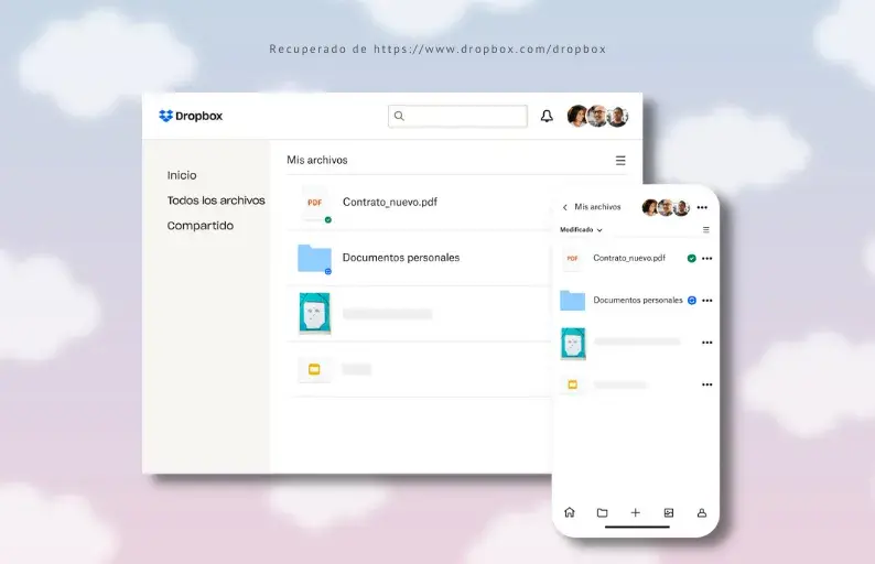 Entre las plataformas de almacenamiento en la nube encontramos Dropbox
