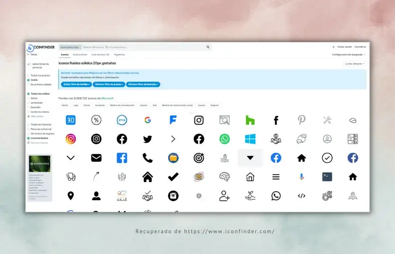 IconFinder, iconos gratis sin atribución