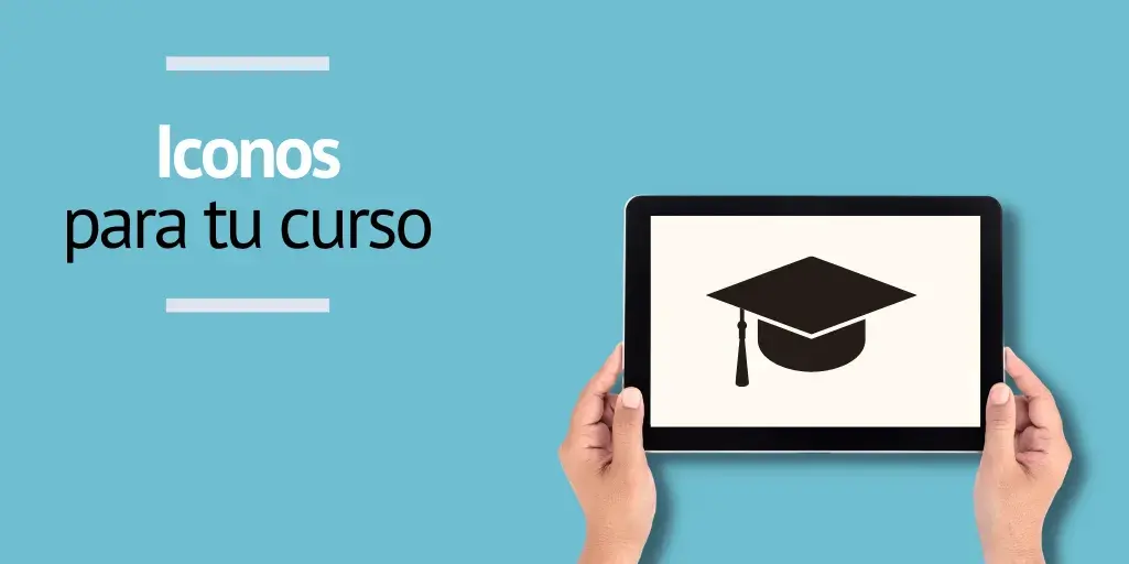 Top iconos gratis sin atribución para tu curso online