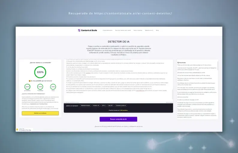 Content at Scale, un detector de ChatGPT y humanos