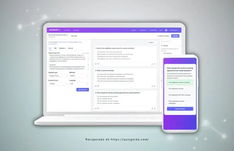QuizGecko, la magia de la IA en los cuestionarios