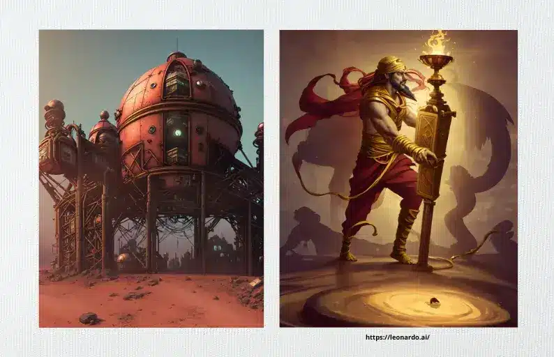 Leonardo. AI produce piezas únicas en un abrir y cerrar de ojos