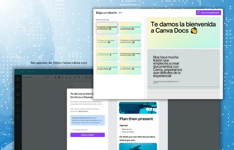 Canva: de documentos a diapositivas en cuestión de segundos