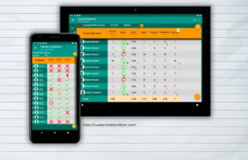 Cuaderno del profesorado, herramienta de cuaderno del profesor digital
