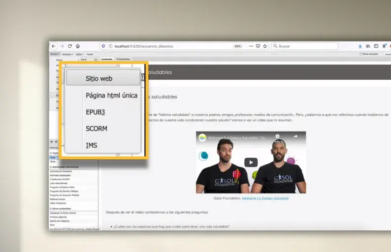 eXeLearning, editor para crear recursos compatibles con Scorm