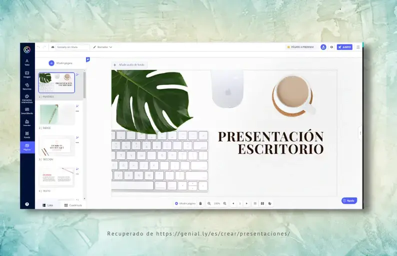 Genially è uno strumento per realizzare presentazioni.