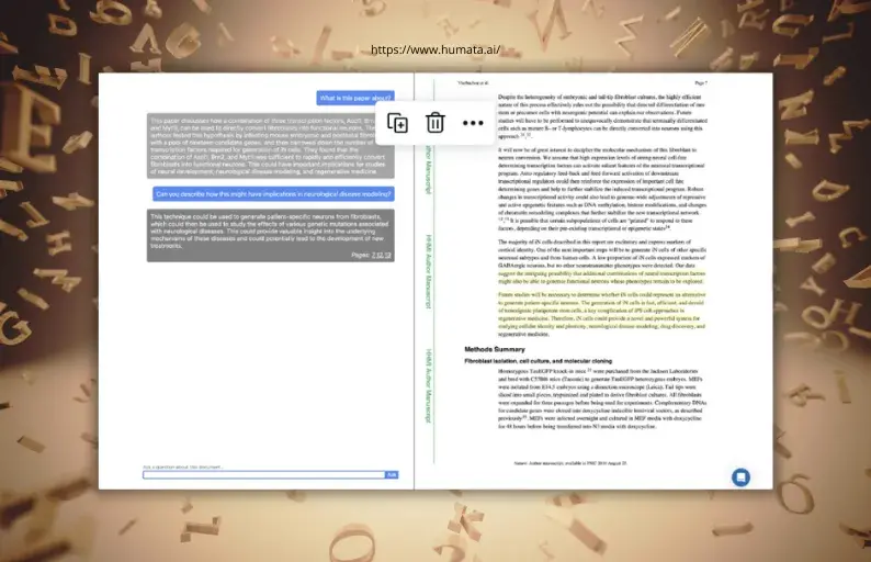 Humata: AI che risponde ai file