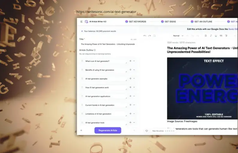 Writesonic AI that writes plagiarism-free, optimised texts