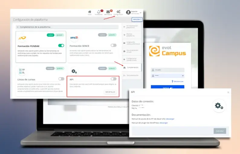 Funcionalidad de API habilitada