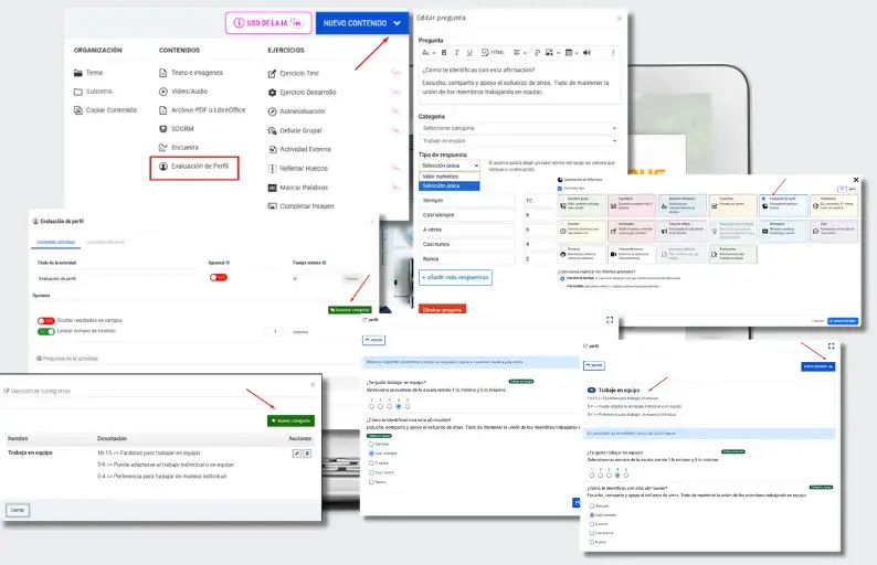 Nueva actividad Evaluación de Perfil