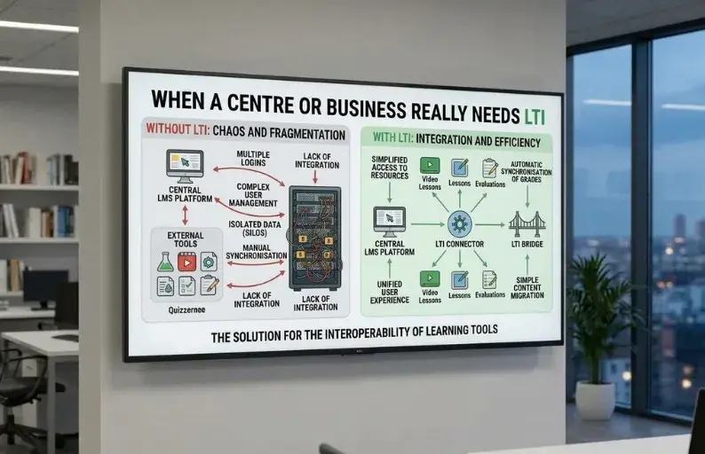 When does a training centre or company need LTI?